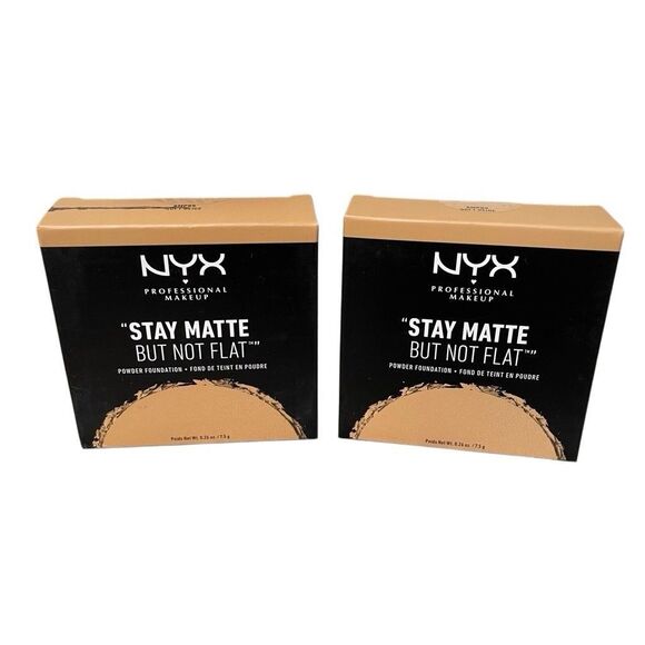 2 NYX Stay Matte But Not Flat Powder Foundation SOFT BEIGE NEW - Picture 1 of 4